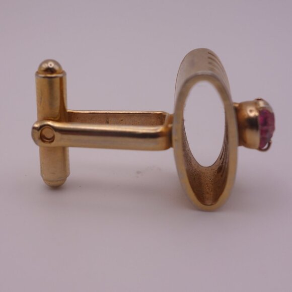 Cuff Links with Purple Stone - Picture 13 of 16